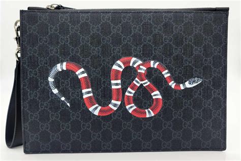 Gucci Bestiary pouch with Kingsnake